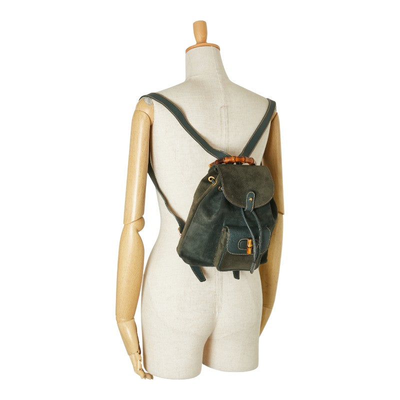 Gucci Bamboo Leather Backpack