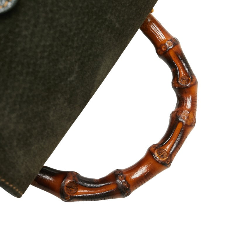 Gucci Bamboo Leather Backpack