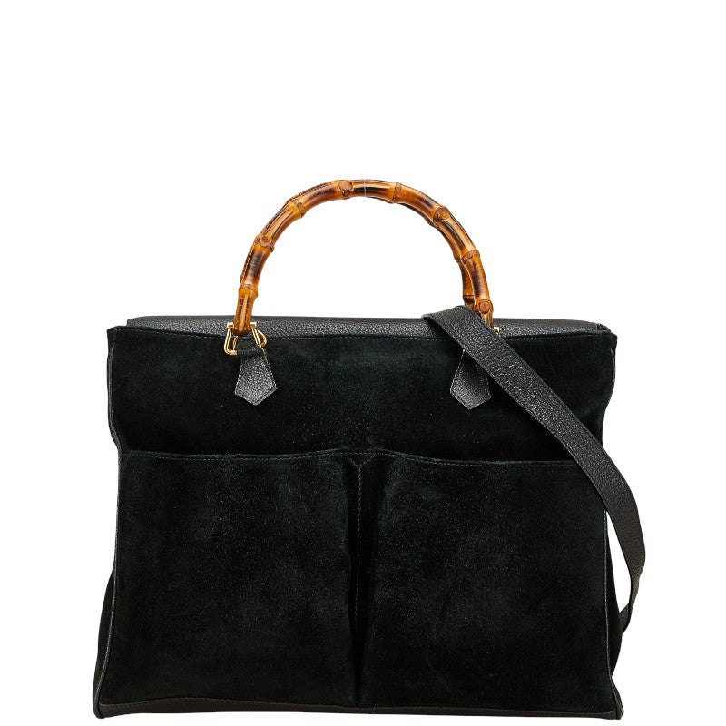 Gucci Bamboo Suede Leather 2way Bag