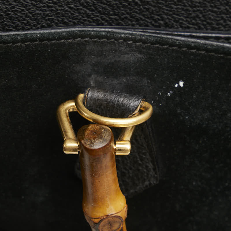 Gucci Bamboo Suede Leather 2way Bag