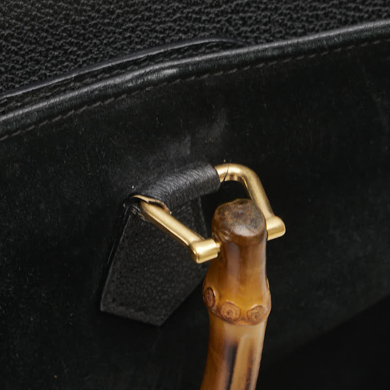 Gucci Bamboo Suede Leather 2way Bag
