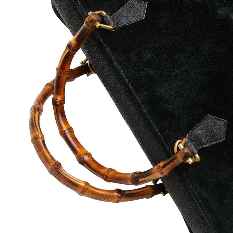 Gucci Bamboo Suede Leather 2way Bag
