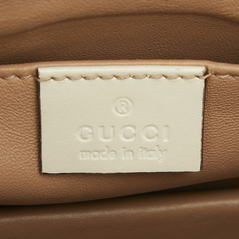 Gucci Broadway Pearl & Bee Leather 2way Shoulder Bag