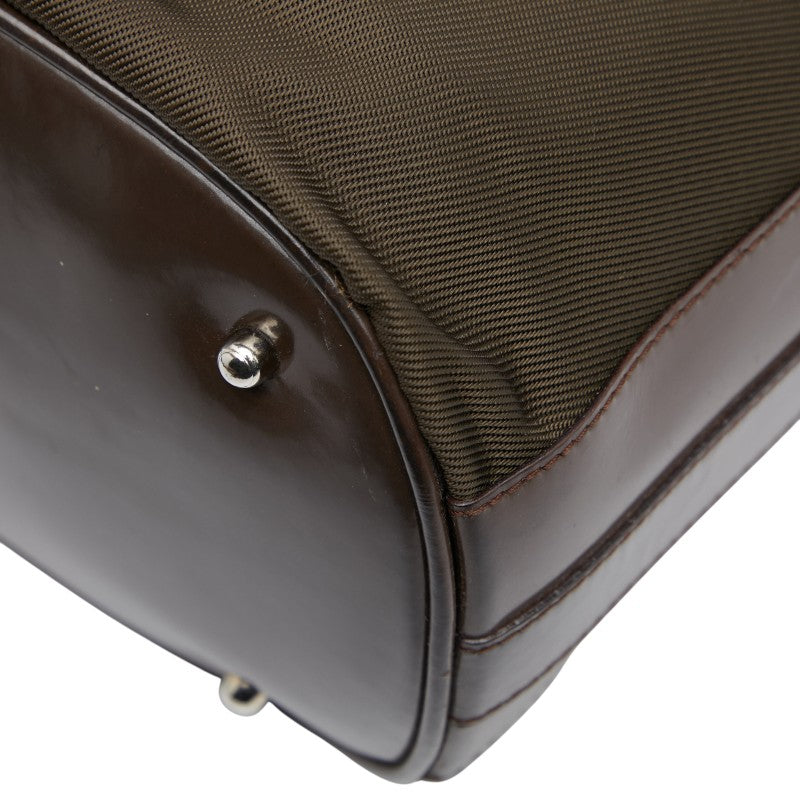 Gucci Bamboo Nylon Patent Leather 2way Bag