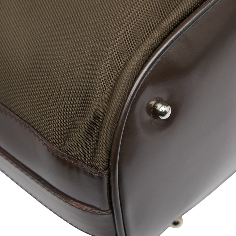 Gucci Bamboo Nylon Patent Leather 2way Bag