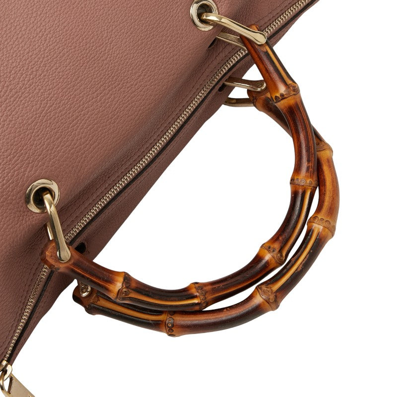 Gucci Bamboo Leather 2way Bag