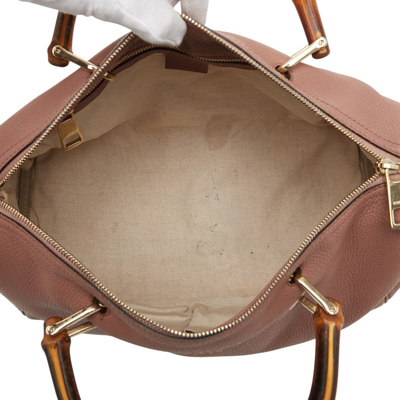 Gucci Bamboo Leather 2way Bag