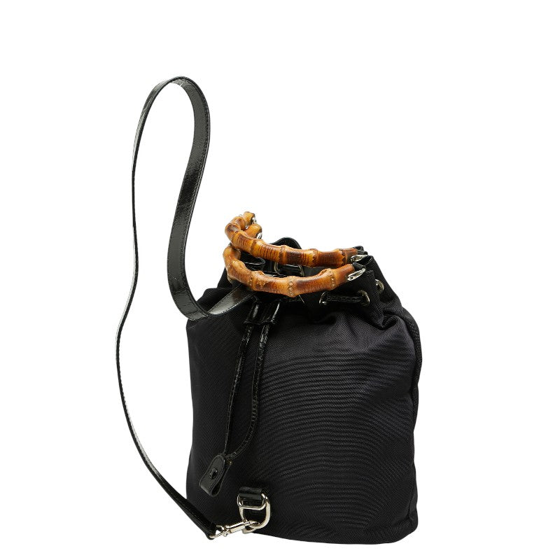 Gucci Bamboo Nylon Leather 2way Bag