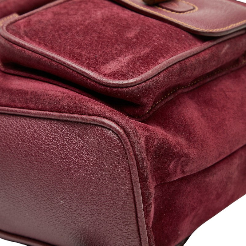 Gucci Bamboo Suede Backpack