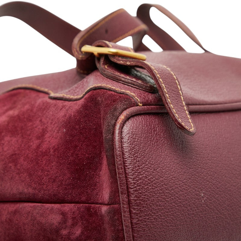 Gucci Bamboo Suede Backpack