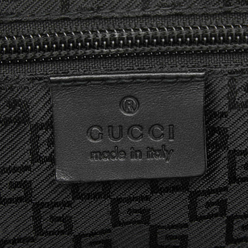 Gucci 122373 Nylon Leather Messenger Bag