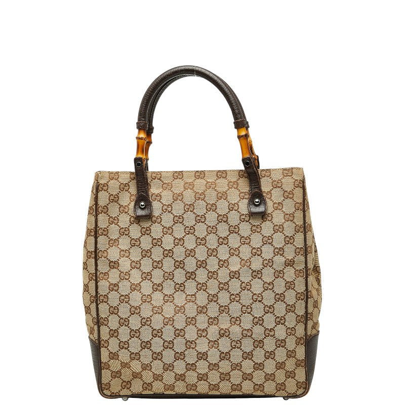 Gucci Bamboo GG Canvas Shoulder Bag