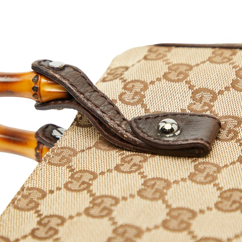 Gucci Bamboo GG Canvas Shoulder Bag