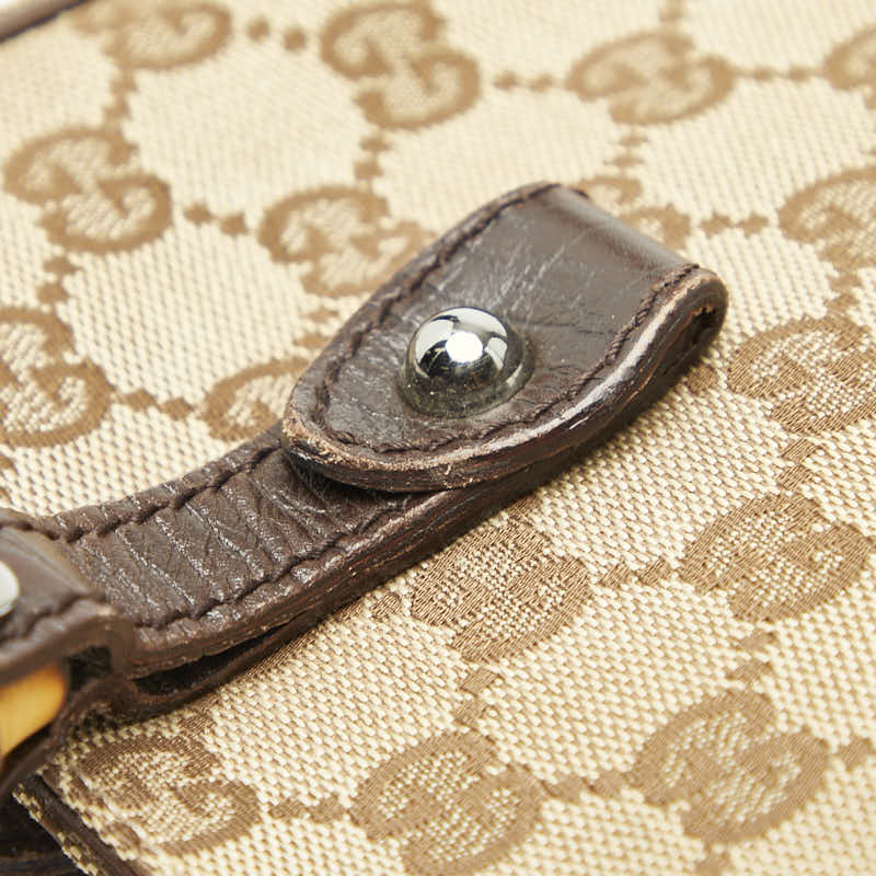 Gucci Bamboo GG Canvas Shoulder Bag