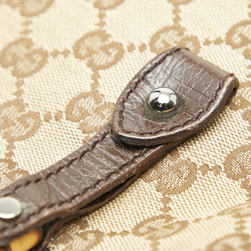 Gucci Bamboo GG Canvas Shoulder Bag