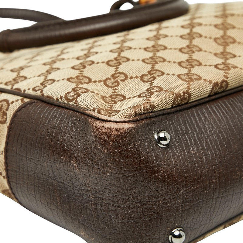 Gucci Bamboo GG Canvas Shoulder Bag