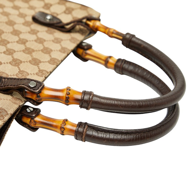 Gucci Bamboo GG Canvas Shoulder Bag