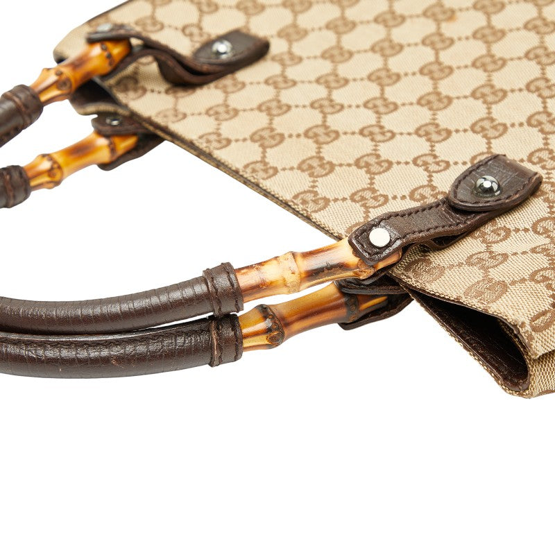 Gucci Bamboo GG Canvas Shoulder Bag