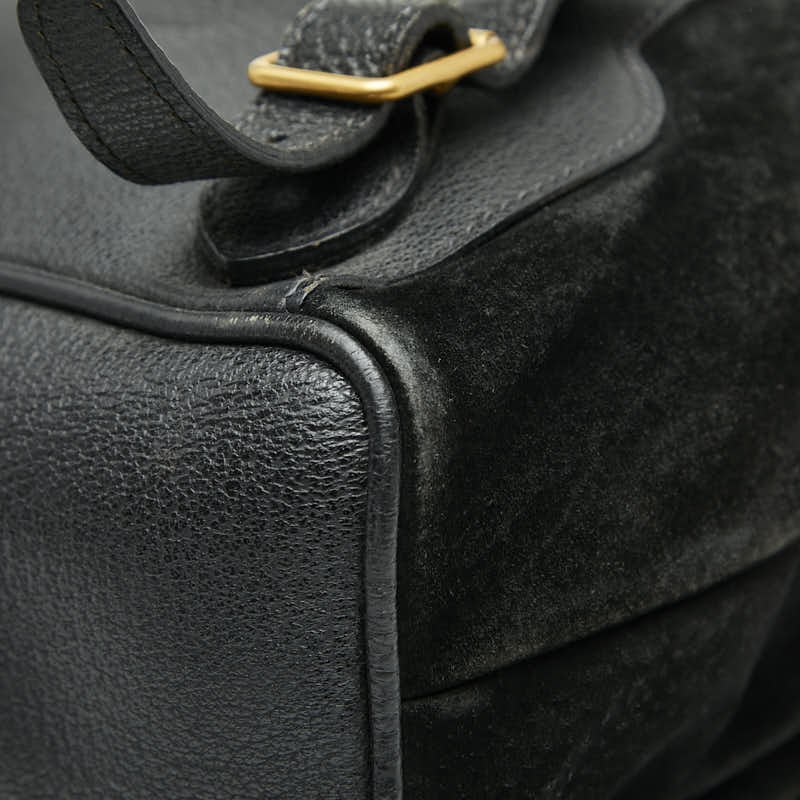 Gucci Bamboo Suede Leather Backpack