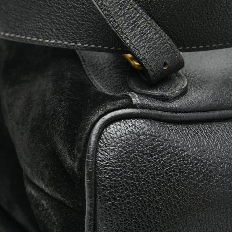 Gucci Bamboo Suede Leather Backpack