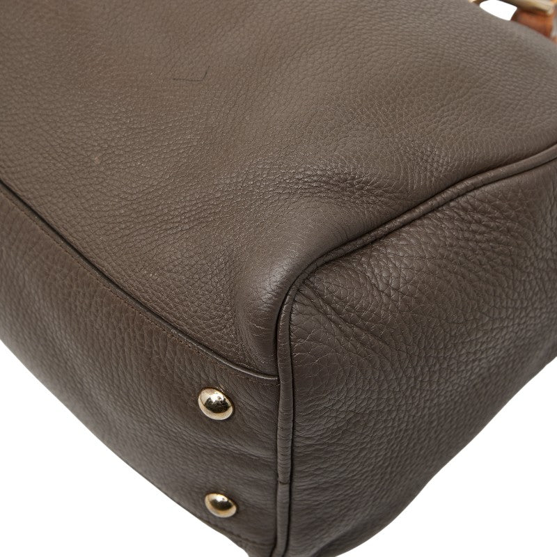 Gucci Bamboo Leather 2way Bag