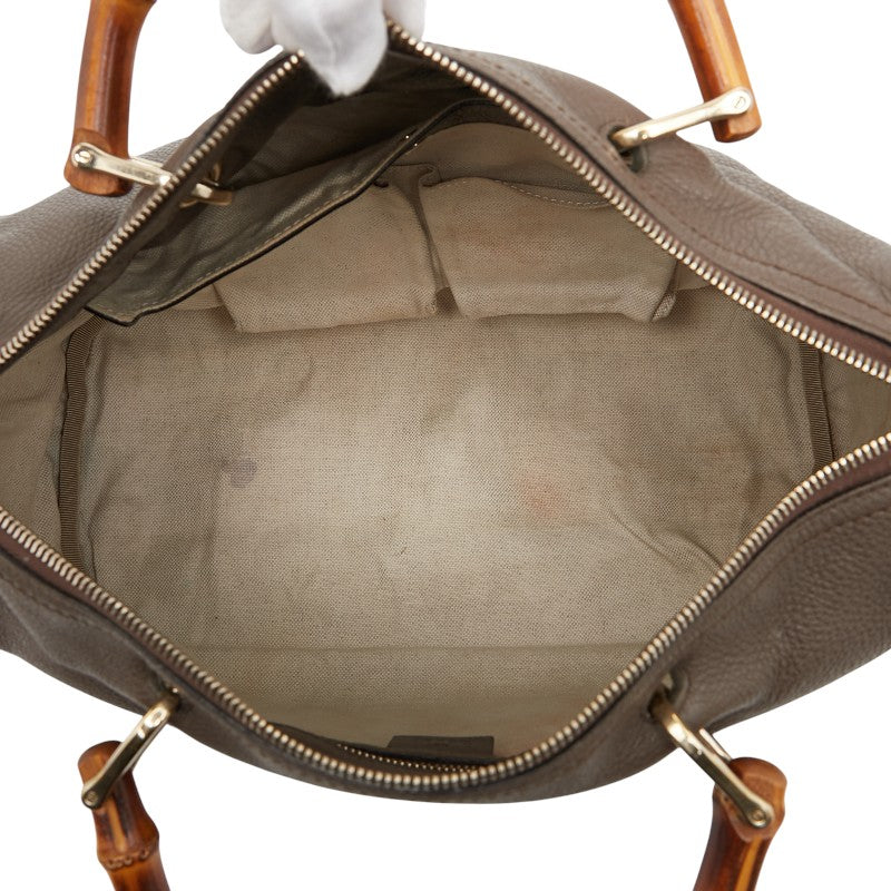 Gucci Bamboo Leather 2way Bag