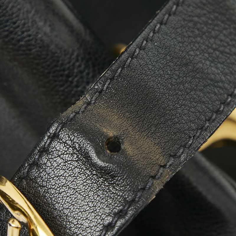 Gucci Bamboo Leather 2way Shoulder Bag