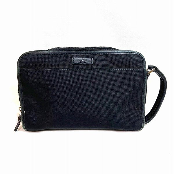 Gucci Canvas Leather Clutch Bag