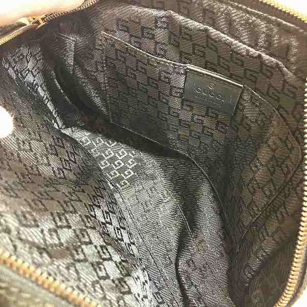 Gucci Canvas Leather Clutch Bag