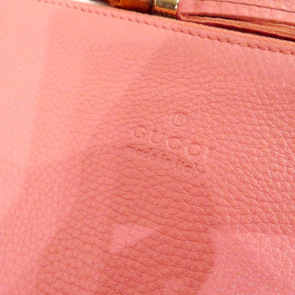 Gucci Bamboo Line Leather Clutch Bag