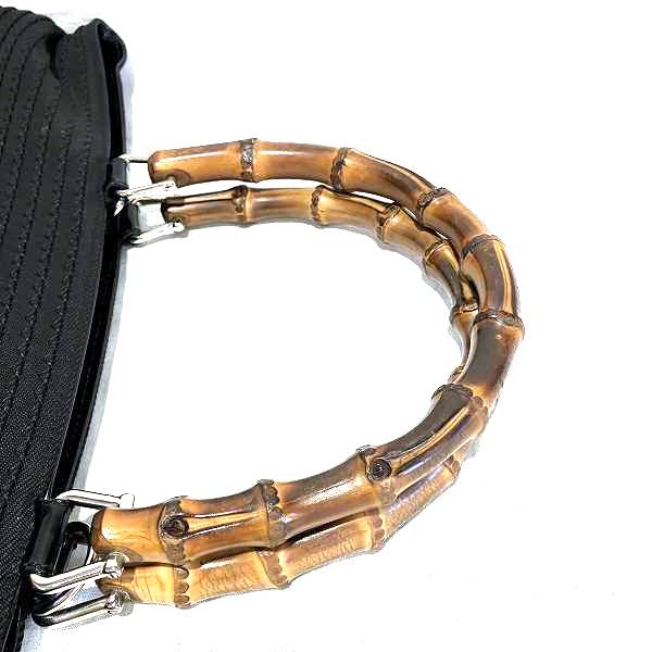 Gucci Bamboo Nylon Canvas 2way Bag