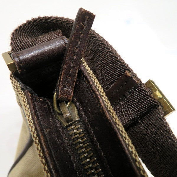 Gucci 106644 Canvas Leather Handbag