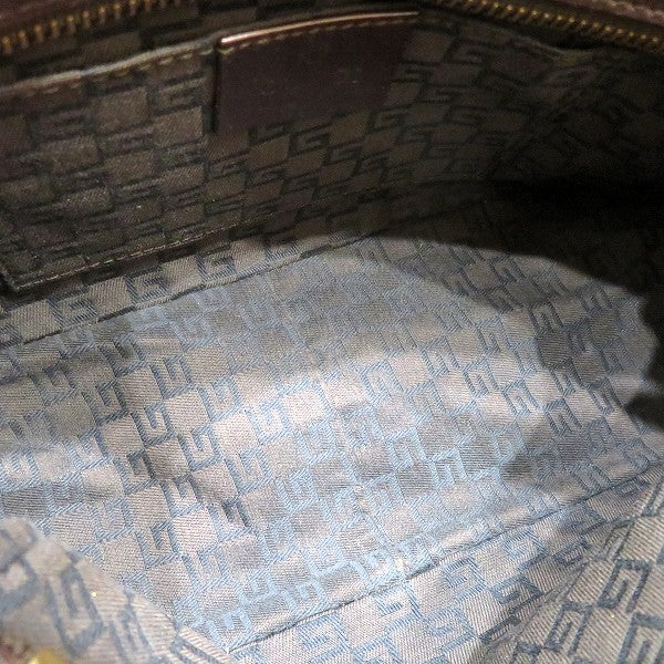 Gucci 106644 Canvas Leather Handbag