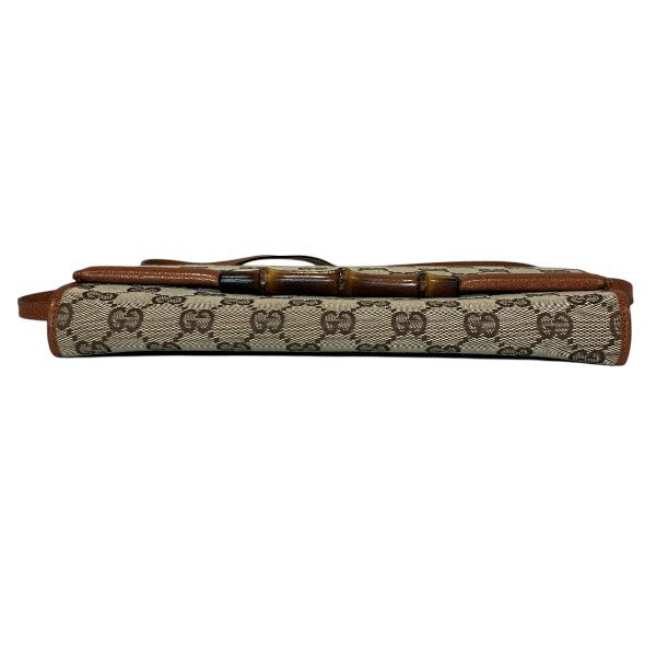 Gucci Bamboo GG Canvas Shoulder Bag