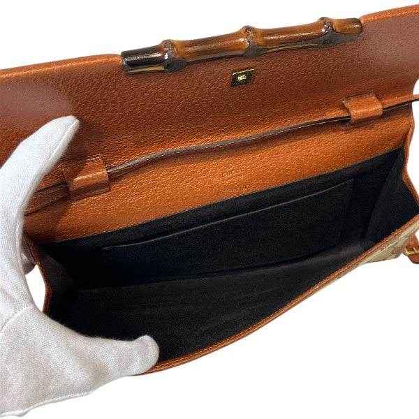 Gucci Bamboo GG Canvas Shoulder Bag