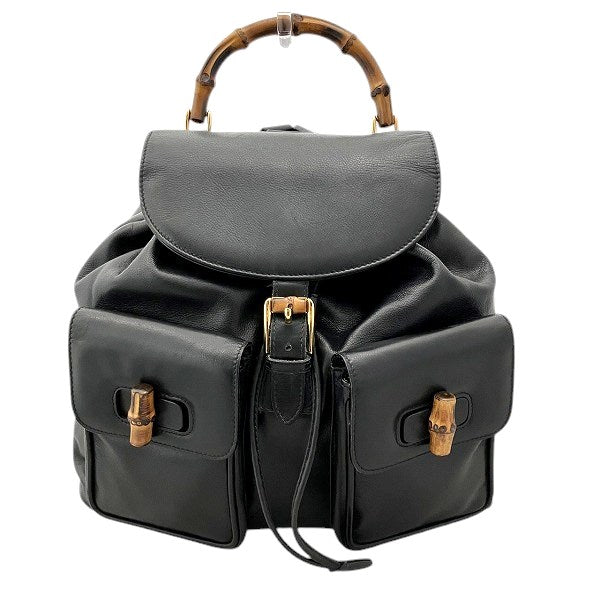 Gucci Bamboo Leather Backpack