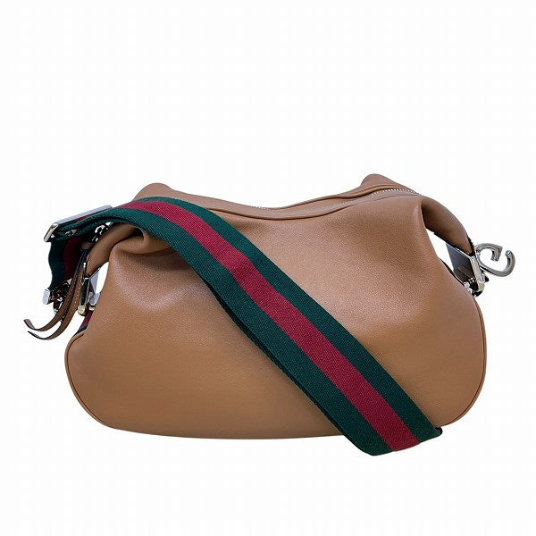 Gucci Attache Medium Leather Canvas 2way Bag