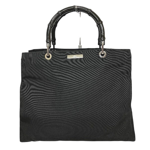 Gucci Bamboo Nylon Canvas Tote Bag