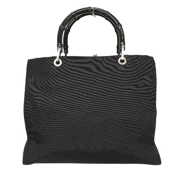Gucci Bamboo Nylon Canvas Tote Bag