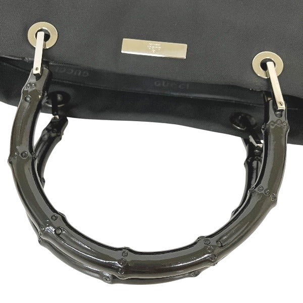 Gucci Bamboo Nylon Canvas Tote Bag