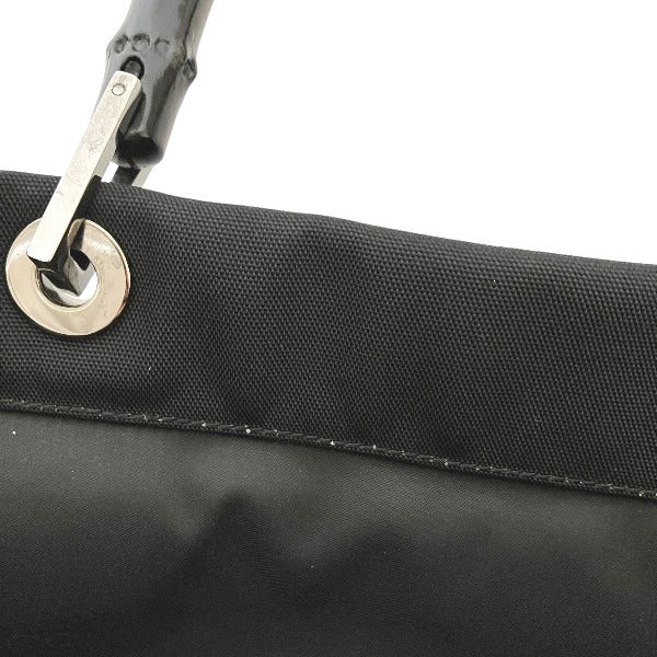 Gucci Bamboo Nylon Canvas Tote Bag
