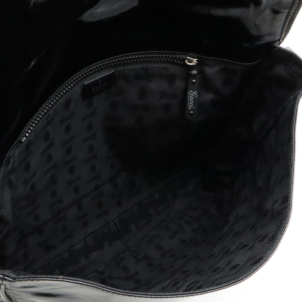 Gucci Coated Canvas Crest Emblem Shoulder Bag 181094