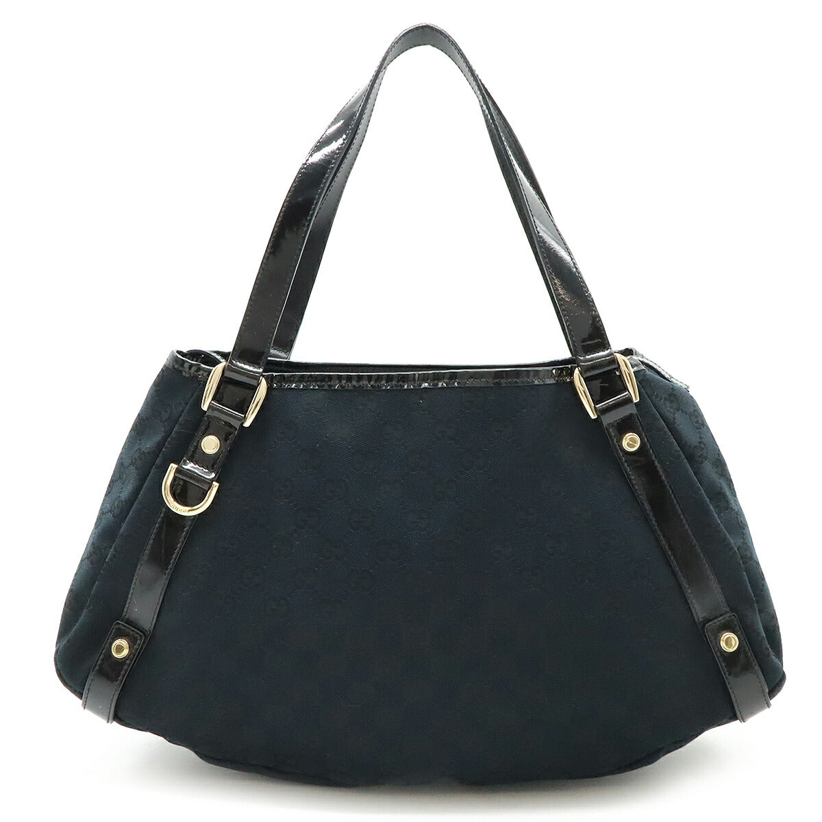 Gucci Abbey GG Canvas Patent Leather 2way Shoulder Bag