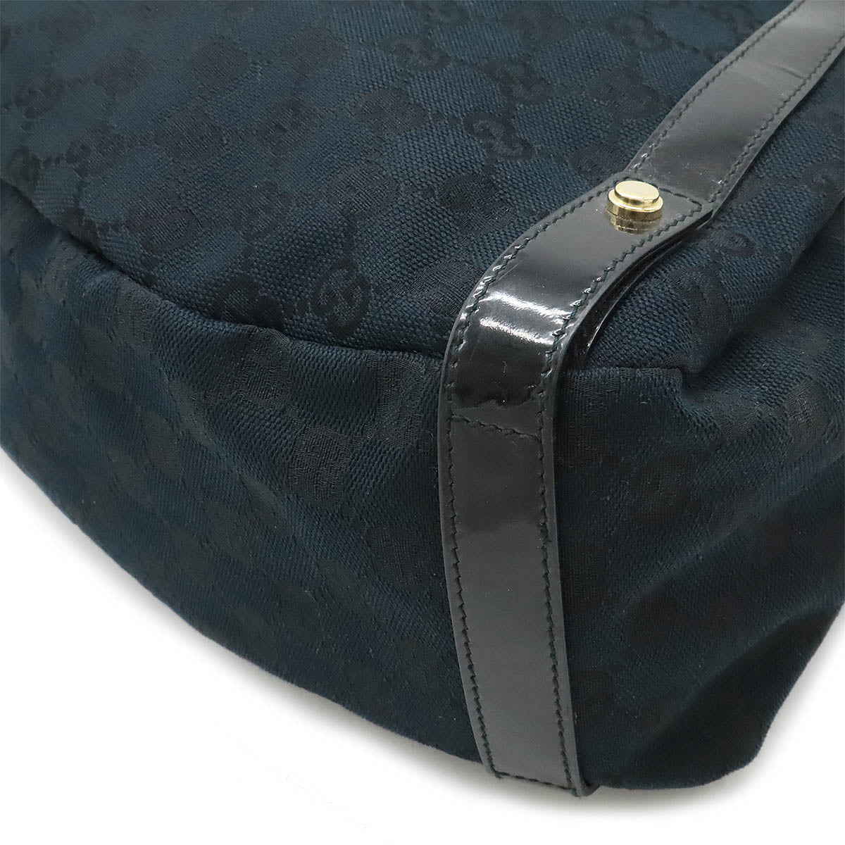 Gucci Abbey GG Canvas Patent Leather 2way Shoulder Bag