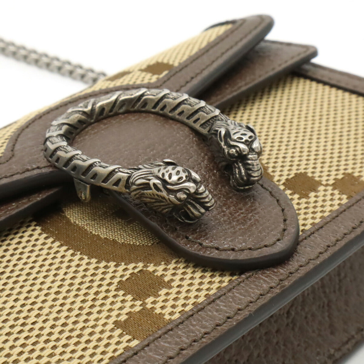Gucci Canvas Dionysus Jumbo GG 2way Chain Super Mini Bag 476432