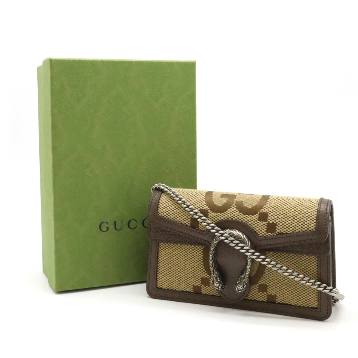 Gucci Canvas Dionysus Jumbo GG 2way Chain Super Mini Bag 476432