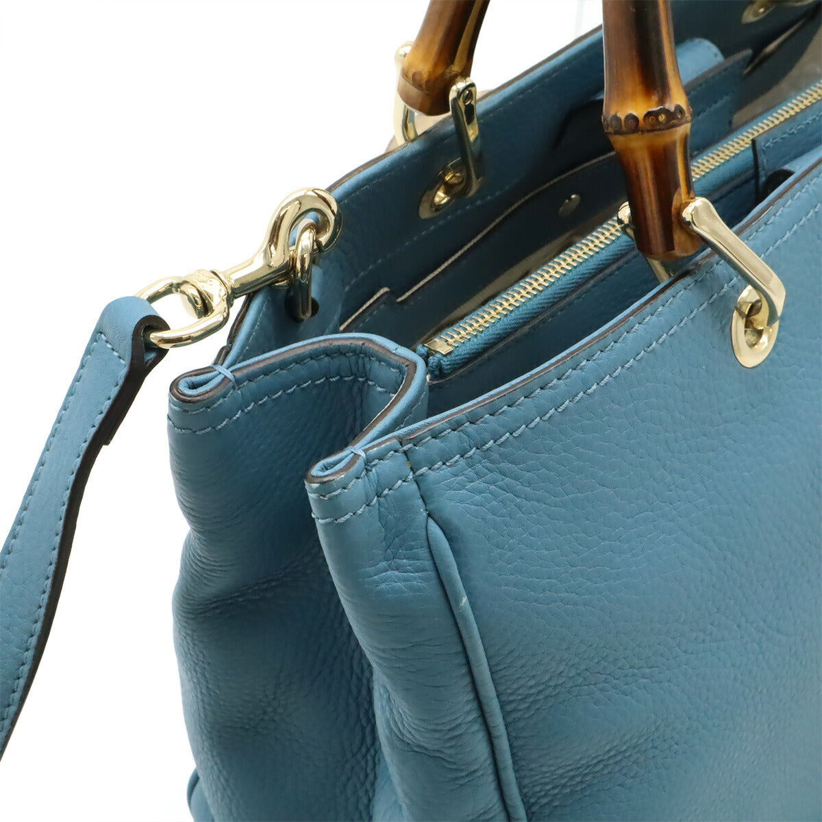 Gucci Bamboo Shopper Leather 2way Bag
