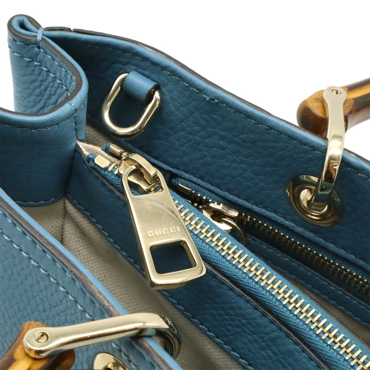 Gucci Bamboo Shopper Leather 2way Bag