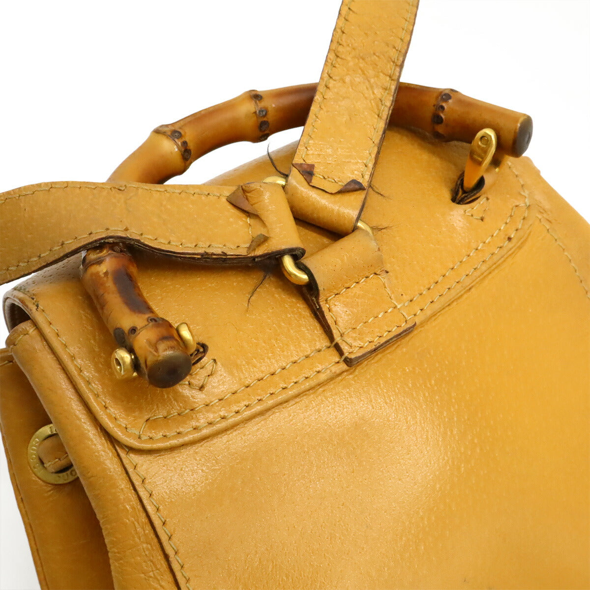 Gucci Bamboo Leather 2way Backpack