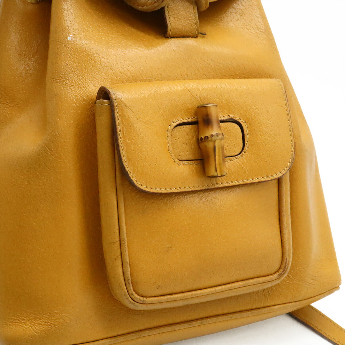 Gucci Bamboo Leather 2way Backpack